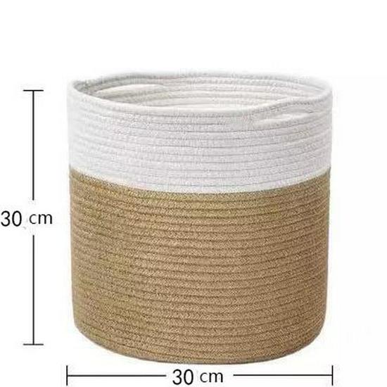Woven Round Basket: Flower Pot, Storage, Home Decor, Laundry