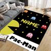 Custom Name,Pac Home Sofa Decoration for Living Room & Bedroom, Non‑Slip Play Flannel Floor Mat for Game Room