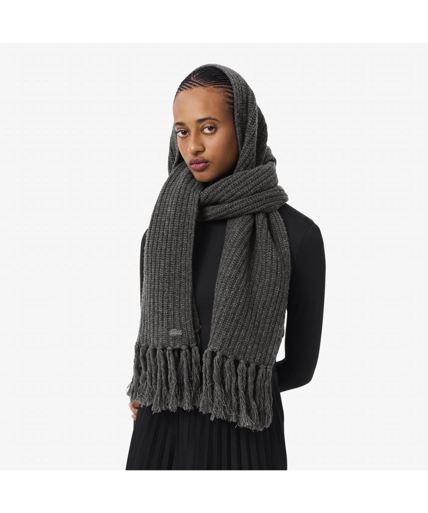 LACOSTE Women'S Wool Long Knit Scarf Re4171-55N 050