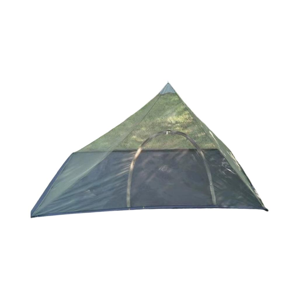 Portable Triangular Camping Mosquito Net, Single-Person Outdoor Tent, Foldable Lightweight Shelter for Midday Rest and Insect