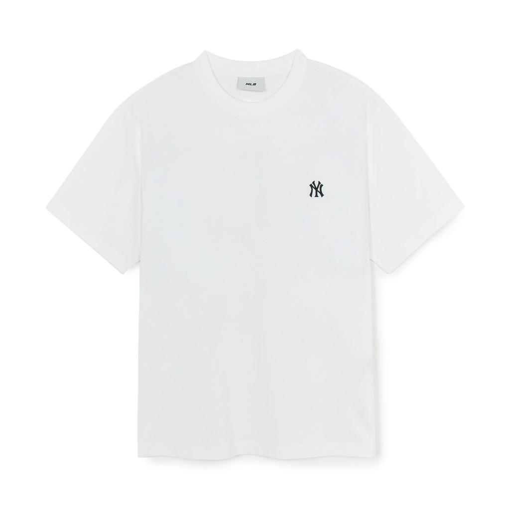 MLB New York Yankees Basic Collection SS25 T Shirt Unisex Standard White 3ATSB6153-50WHS
