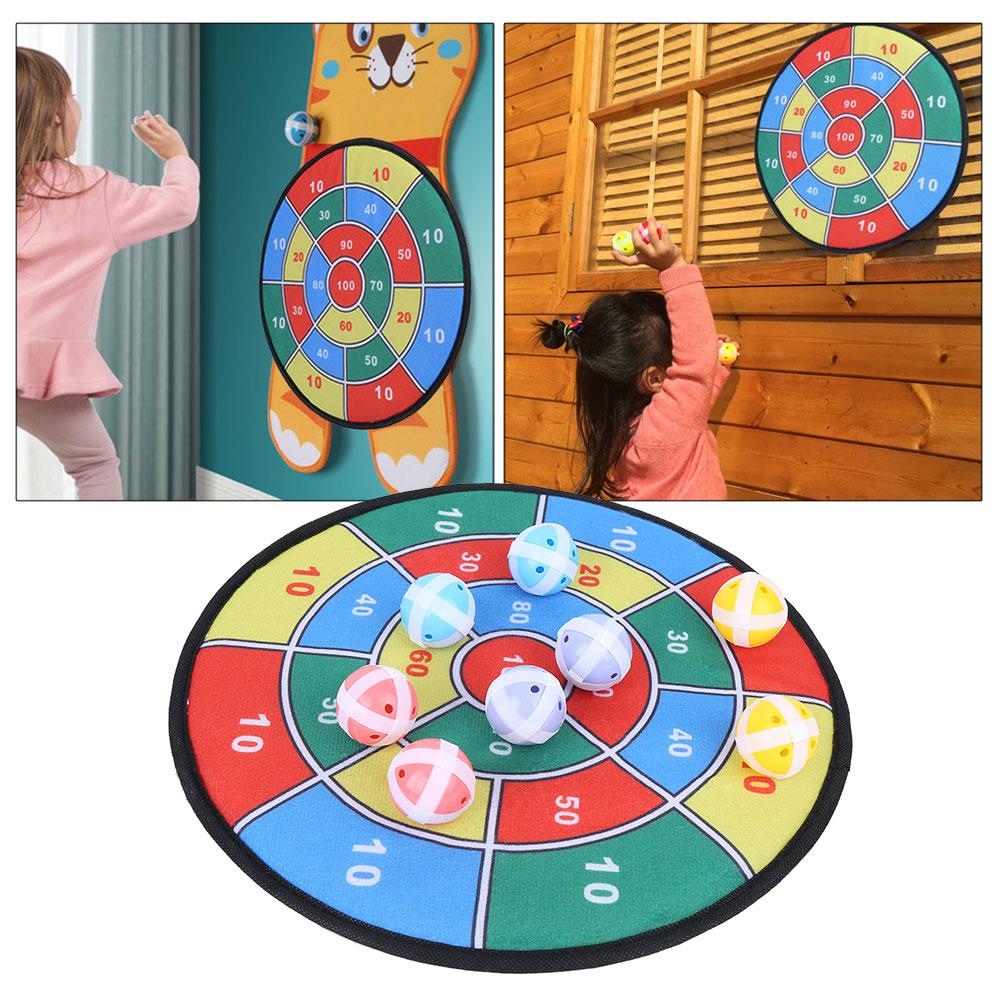 Flannelette Durable Cartoon Lightweight Children Suction Cup Dartboard Indoor Outdoor Sports