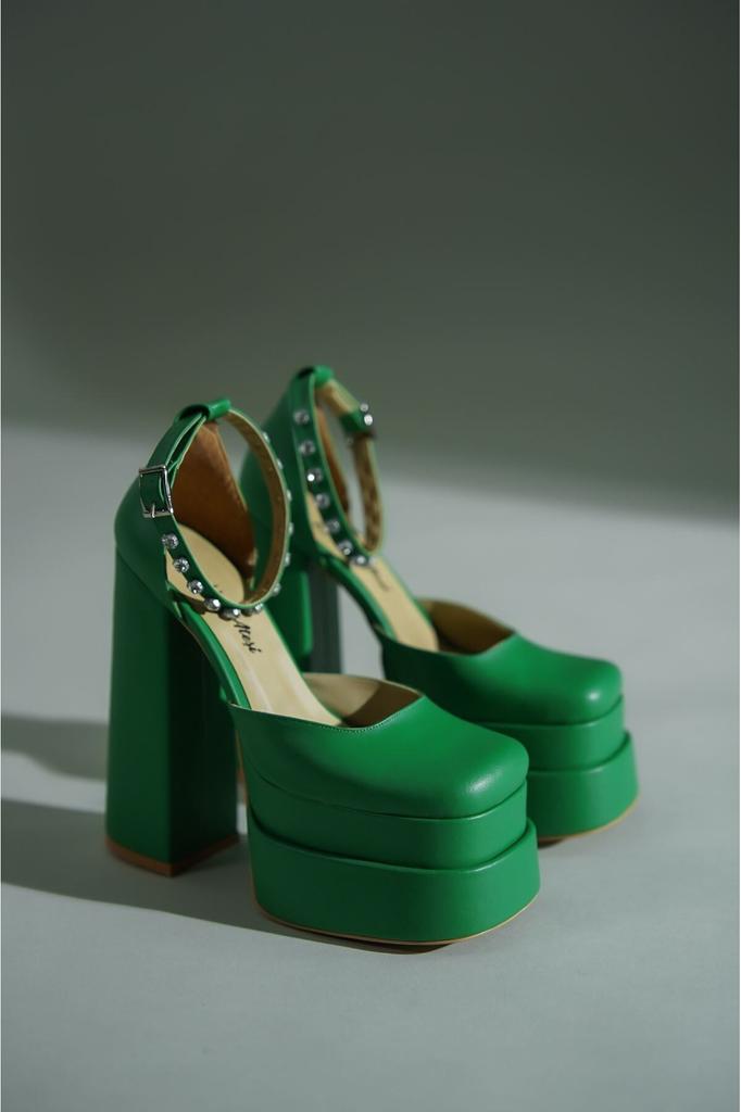 Pantofi cu design cu platformă dublă, stil de modă pentru femei