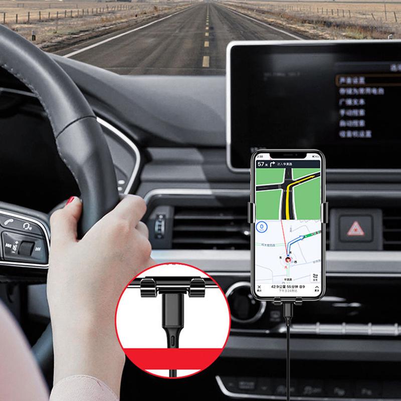 XKD1   Car Phone Holder Air Vent Clip Gravity GPS Mount Stand For Mercedes Benz W203 W204 W205 CLK CLS GLA Interior Mouldings JSZJ-DP-B