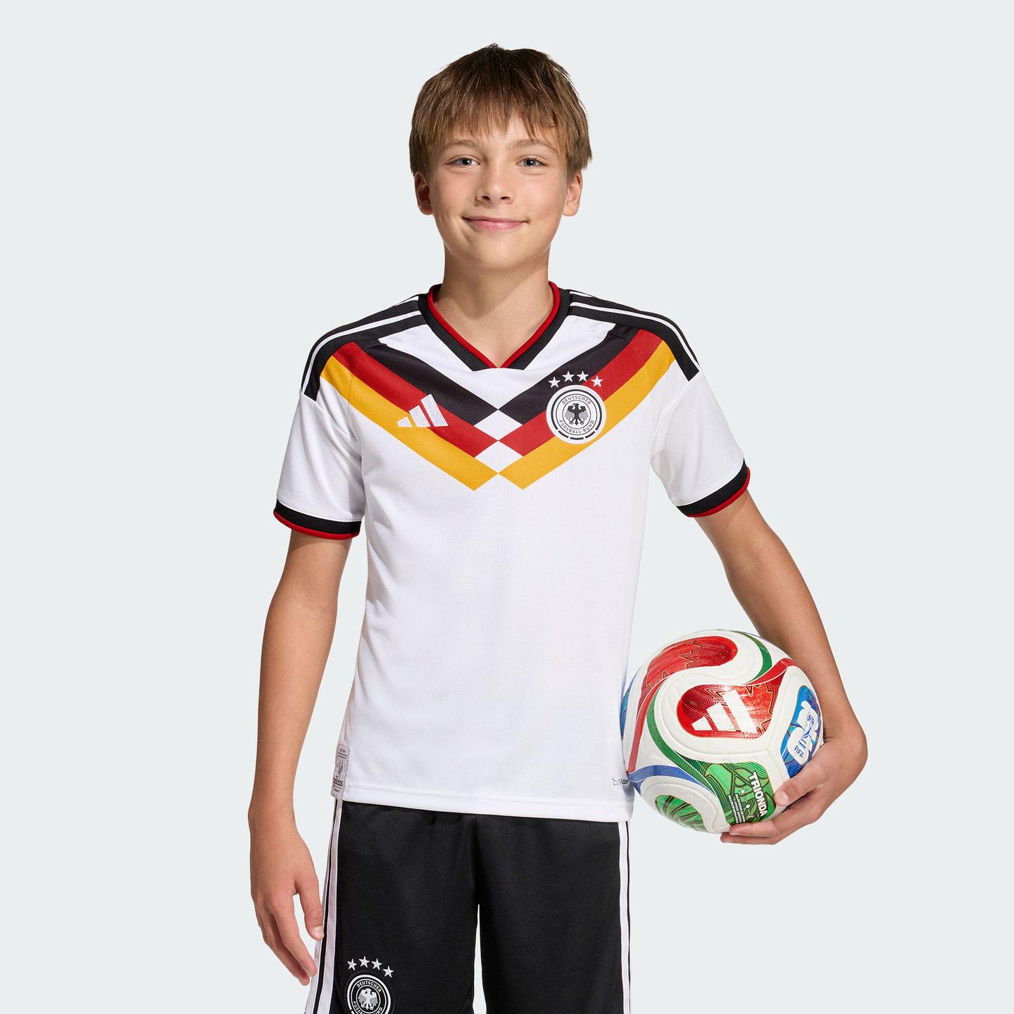Germany National Team s World Cup Jersey - Big Kid Home Team Fan Version Quick-drying Short-sleeved - Adidas 140