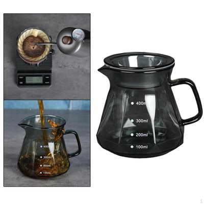 Resistant Coffee Server Pot with Handle Lid Espresso Accessories