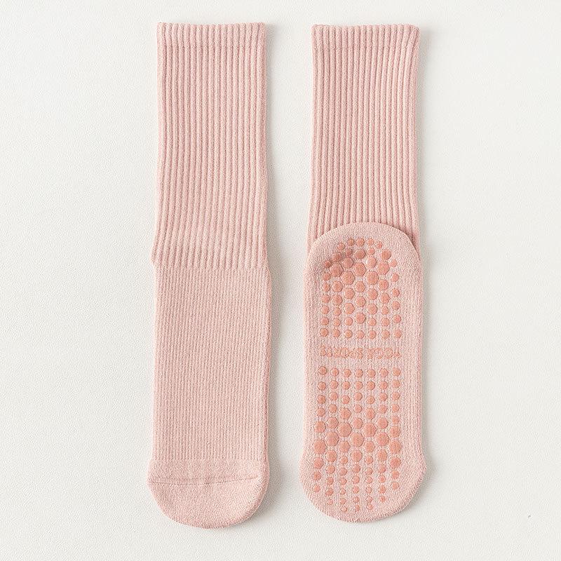 Women's Winter Thickened Towel Pilates Yoga Boneless Silicone Non Slip Tall Cotton Socks