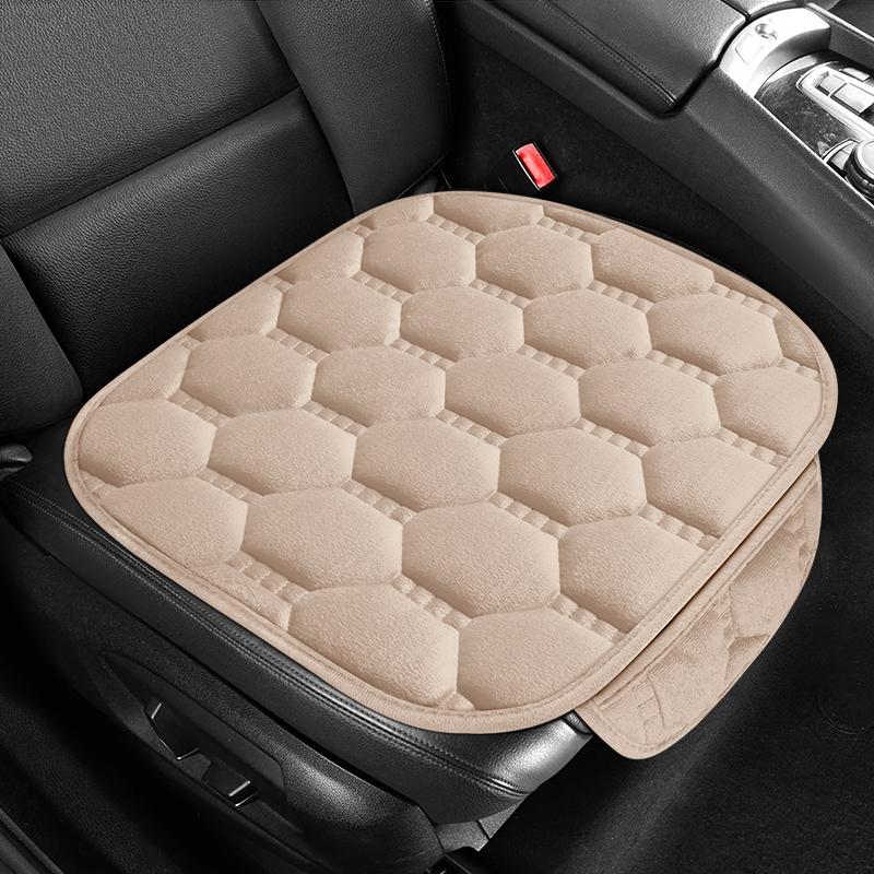 Winter Warmth Thicken Auto Seat Cushion Universal For All Seasons Fleece Anti-Slip Backrest Pad Comfortable And Breathable