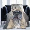English BullDogs Throw Blanket, Ultra-Soft Micro Warm Flannel Blanket, Cartoon Animals Sofa Bed Blankets All Seasons Universal