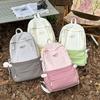 Lightweight schoolbag, simple and versatile for female college students, utdoor travel backpack for male junior high school students, backpack tide