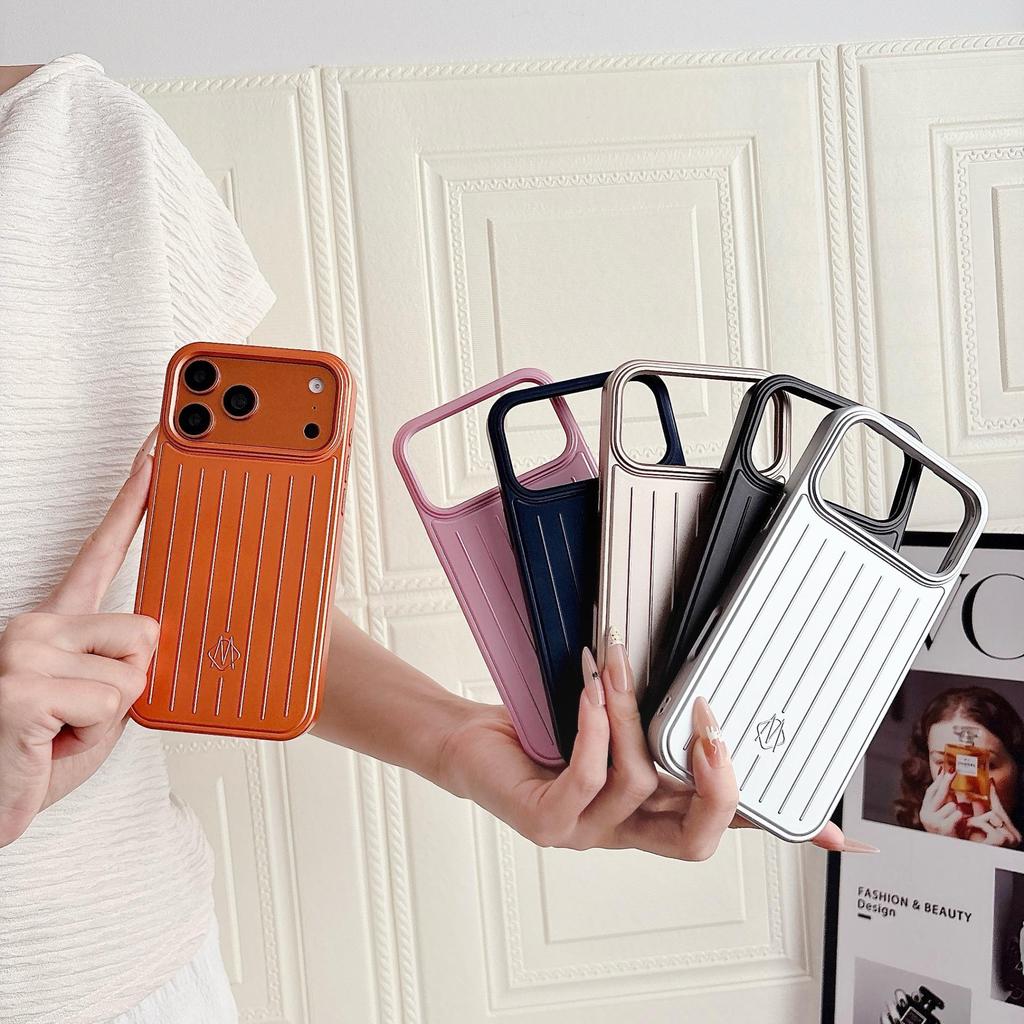 2-in-1 Solid Color iPhone 17 Pro Max Luxury Case and Stand