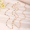 Colourful Crystal Zircon Necklace for Women Shiny Rhinestone Long Tassel Choker Bohemian Statement Jewelry Gifts
