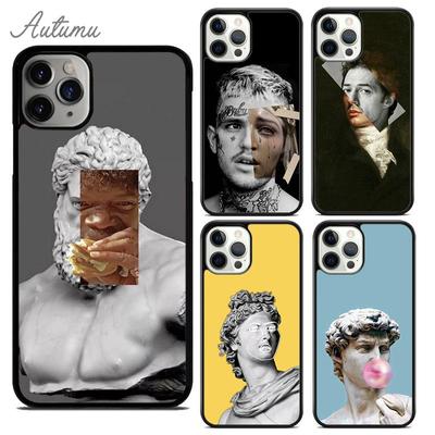 Berühmte Ästhetische Statue Handyhülle für iPhone 11 12 13 14 Pro Max mini XR XS SE 2020 7 8 Plus Samsung Galaxy S21 S22 Hülle