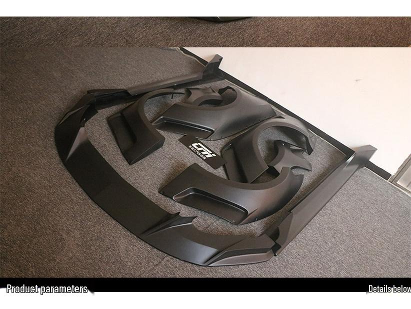 Compatible with 2015-2017 Ford Mustang: Clinched Wide Body Kit Wheel Arch Fender Spoiler.