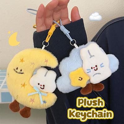 Holiday Gifts Mid-Autumn Festival Cartoon Plush Doll Creative Stuffed Bunny Keychain Bag Pendant Cute Hanging Decoration