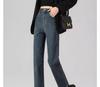 Women's High-Waist Retro Blue Slimming Cigarette Jeans - 2025 Spring & Autumn Collection