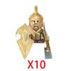 Military Building Blocks Solider Figures Movie Science Fiction Series Weapons Shield Knight Toys Gifts Medieval Mini Bricks MOC