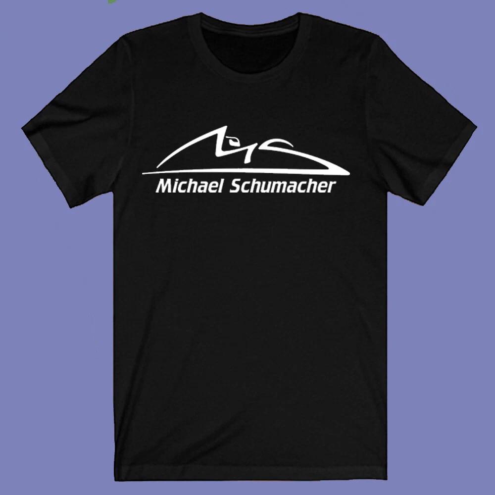 Мужская черная футболка Michael Schumacher Racing Champion Размеры S-3XL S