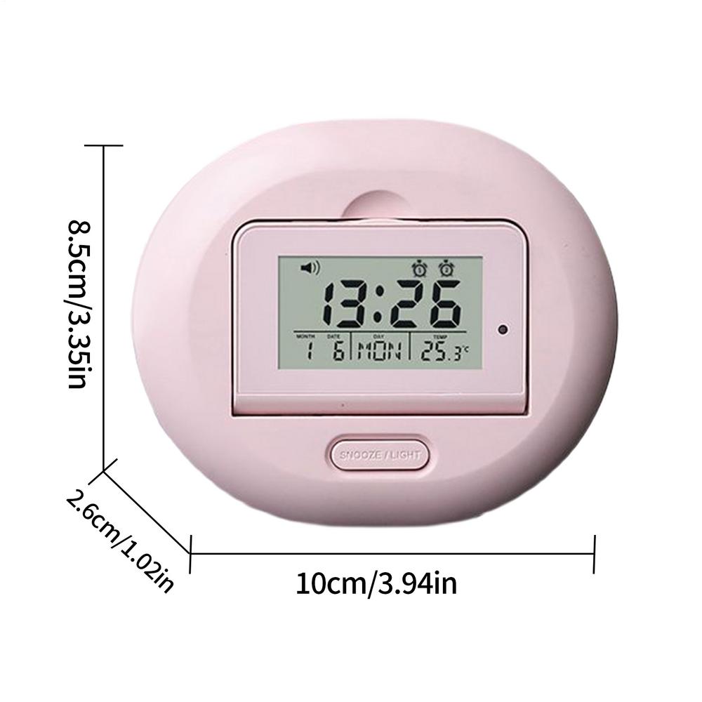 Vibrating LED Digital Alarm Clock Timekeeping Equipment With 3 Modes Countdown Temperature Display Weekdays And Weekends