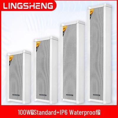 LINGSHENG 100W Outdoor Waterproof PA Speaker Column CN Plug (adapter Included)