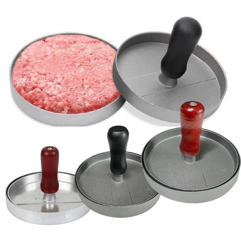 Modern Aluminum Alloy Circular Hamburger Press For Juicy Patties And Rice Balls