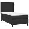 Maison Exclusive - Sommier à lattes de lit avec matelas Noir 90x190 cm Similicuir