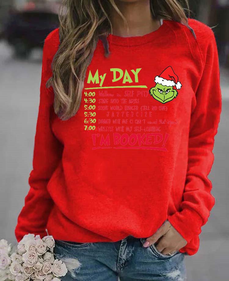 Unisex Christmas Green Grinch Hoodie with Letter Print