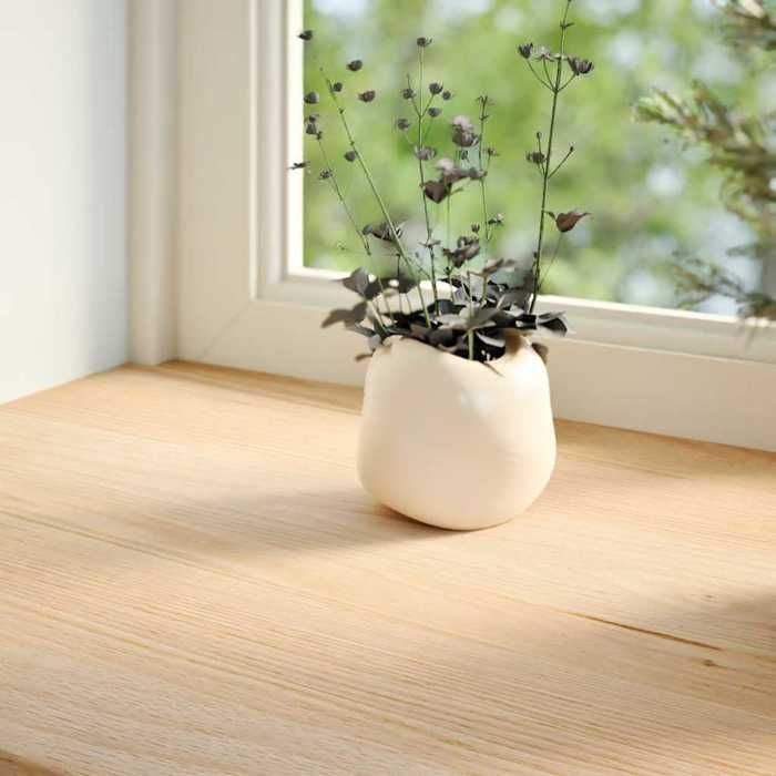 VidaXL Appuis de fenêtre 2 pcs non traité 80x20x2 cm bois chêne massif 4009094