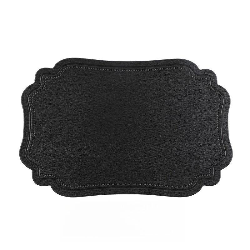Manteles Individuales de PVC Resistentes al Calor con Bordes Decorativos Festoneados Estilo Nórdico para Decoración Festiva, Fiestas, Comidas Diarias