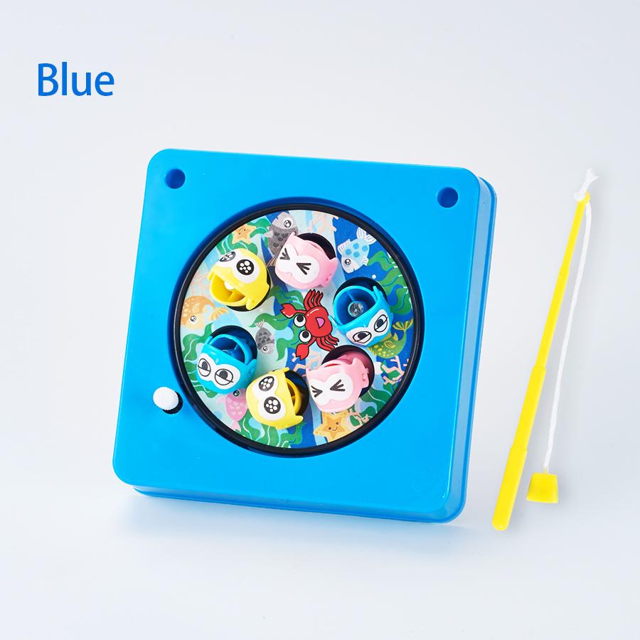 Mini Children s Fishing Toy Magnetic Fishing Rod Windup Chain Spinning Wheel Exercise Children s Hand Eye Coordination Ability