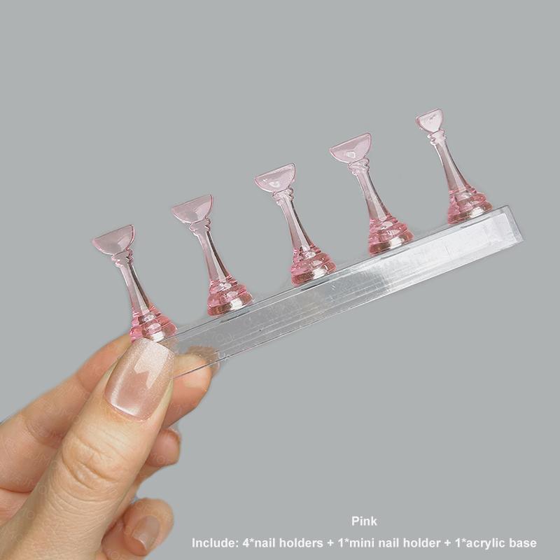 Acryl Magnetischer Nagel-Display-Ständer Falsche Press-On-Nägel Halter Maniküre-Rack Für Anfänger DIY