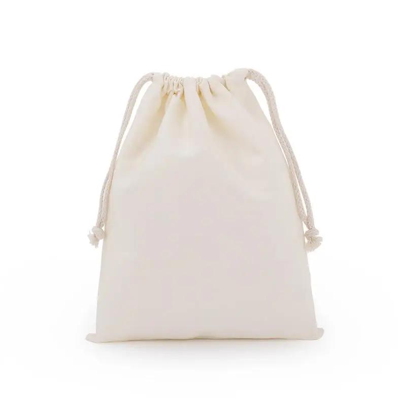 Casual Multi-size Drawstring Cotton Bundle Pocket Wedding Christmas Gift Diy Bag Pouch Home Dust Storage Bag