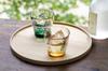 ADERIA Tsugaru Vidro Ice Flower Gold Rim Green Sun Rock Glass Pair Set In Gift Box Made In Japan FS71588 Whiskey Glass Stylish Thin Rim Whiskey Glass