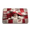 Santa Claus Christmas 3D Illusion Rug 2D Flat Printed Xmas Rug Christmas Small Carpet  Christmas