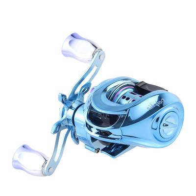 Baitcasting Gear 8kg Max Ball Lightweight Magnetic Fishing Reel for and Kayak Red Sea and Bluefish Right Dual-Use Reel, Left/Right Handle, 7.21