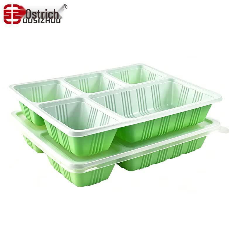 OACZHUO 5-Compartment Disposable Meal Prep Container