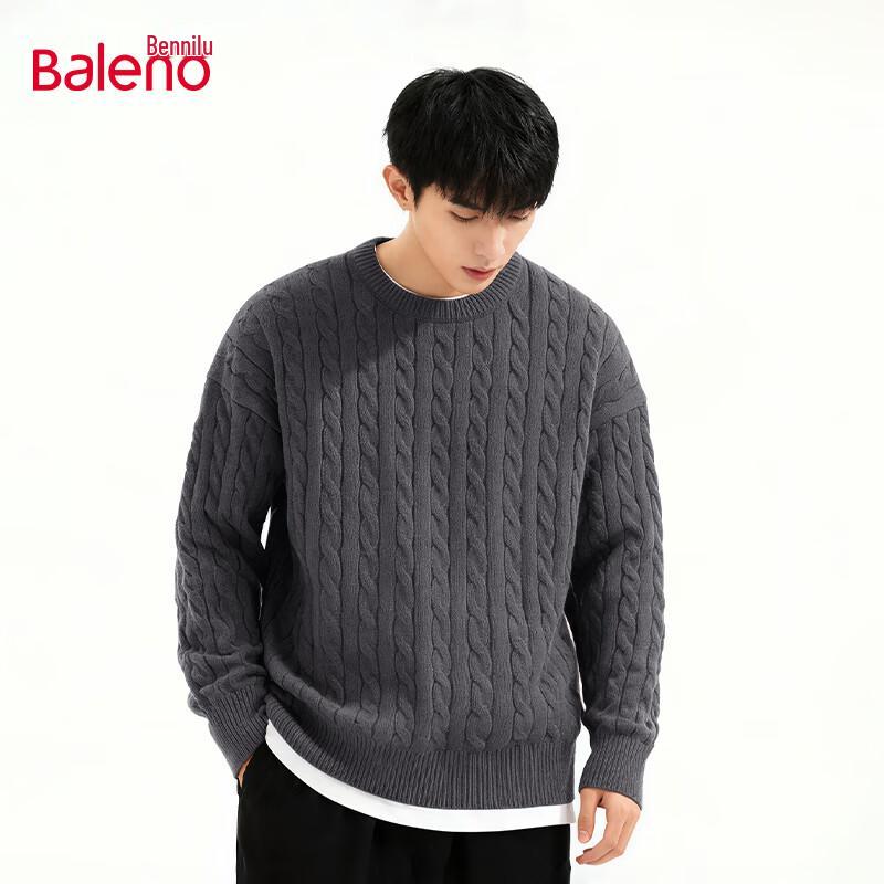 

Baleno Men s Round Neck Knit Sweater XL