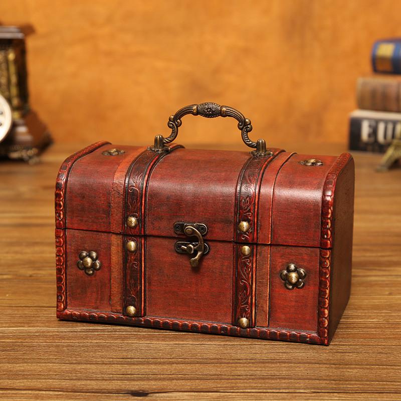 Organizer Wooden Classic Boxes For Desk Storage And Home Gifts Decorations