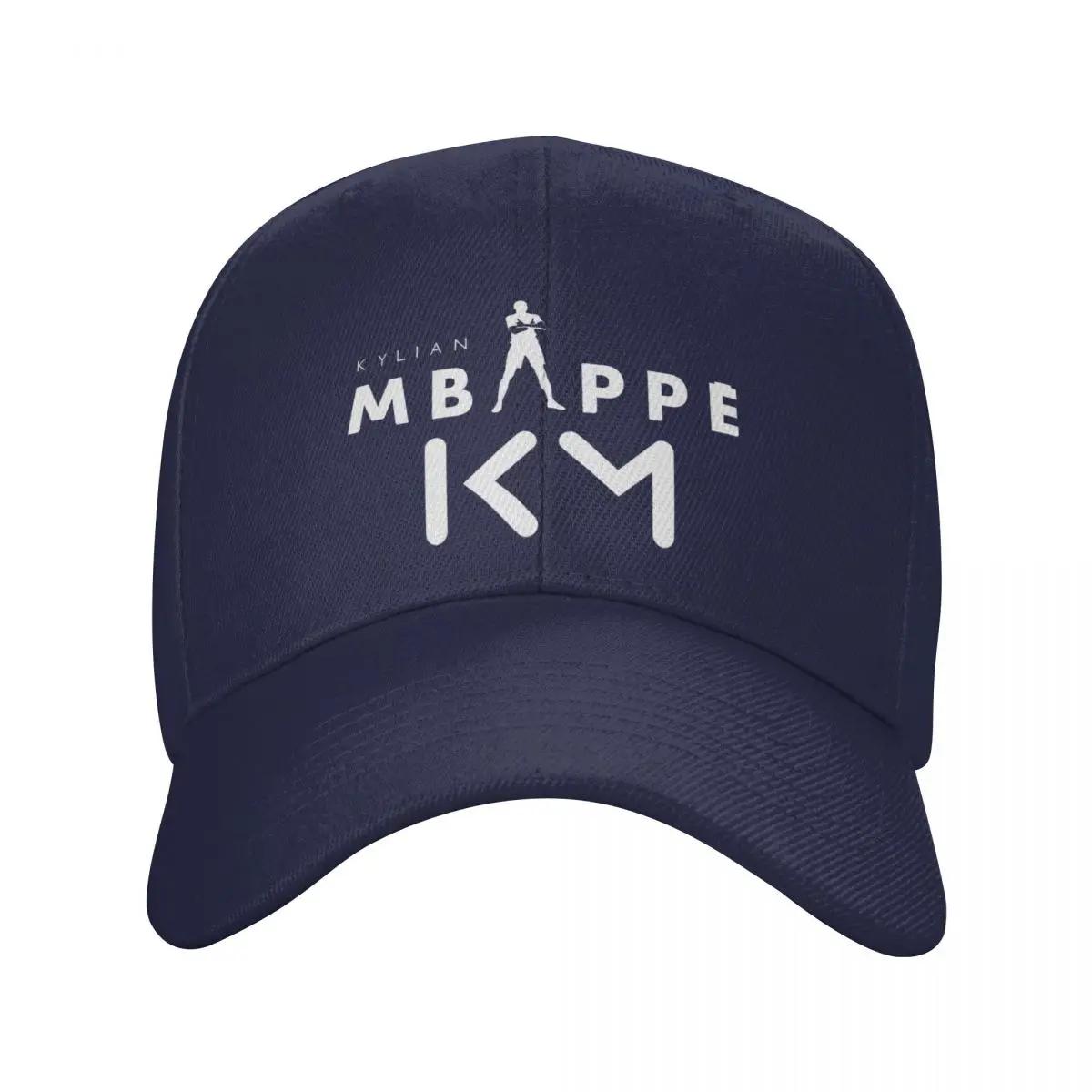 

Custom Football Mbappes KM Logo Baseball Cap Outdoor Women Mens Adjustable Soccer Lover Dad Hat Autumn Snapback Hats Adjustable Cap