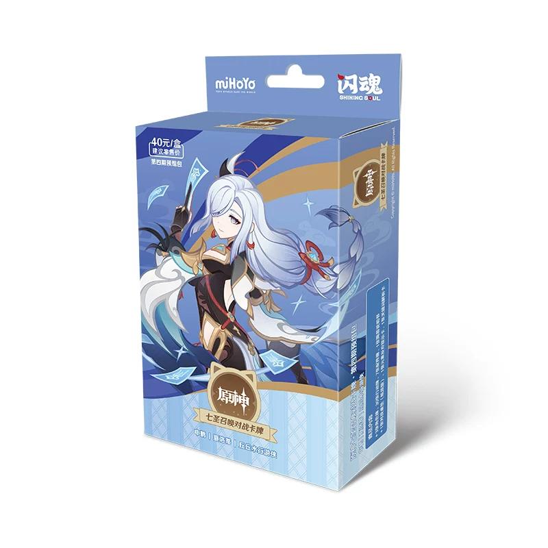 Genuine Genshin Impact Card Seven Saints Summoning Battle Cards Booster Packs Game Peripheral Cards Board Games Collectible Card