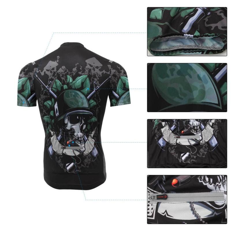 XINTOWN Mens Short Sleeve Cycling Jersey Set Moisture Wicking Quick Dry Bike Wear