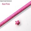 Silver Star Origami Paper Strips with Rhinestones Glitter - Pastel Colors for Lucky Five-Pointed Stars.