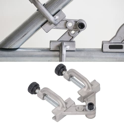 10-180 Rotating Double Handle Pipe Welding Clamp, 5 x 1.6 x 3.8cm, Aluminum Alloy Die-Cast, Swing Jaw Design, for Woodworking, Crafts, Welding, Cabin