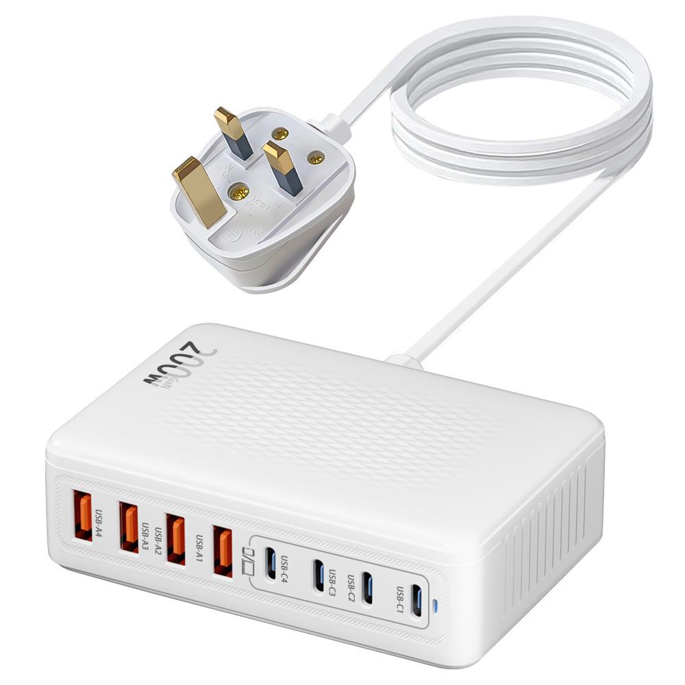 New 200W Gallium Nitride Charger Suitable for Apple 15 Charger Samsung Charger Mobile Phone Charger