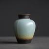 275ml Kiln Change Ceramic Tea Canister Small Sealed Canister Creative Storage Canister Moisture-Proof Storage Canister