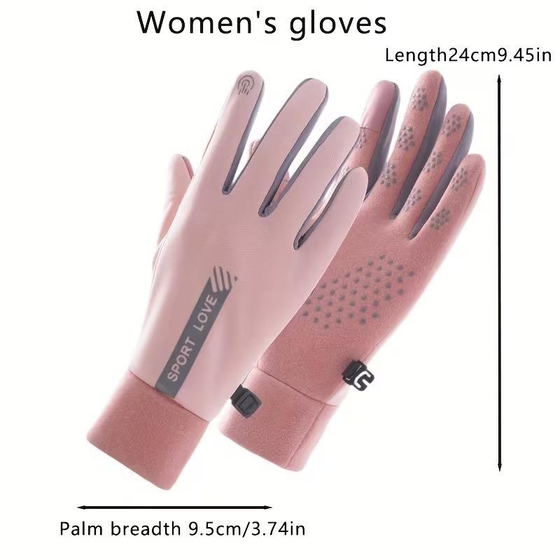 Winter Gloves for Women Thermal Fleece Cycling Gloves Cold Resistant Waterproof Mittens for Outdoor Running Skiing and Biking