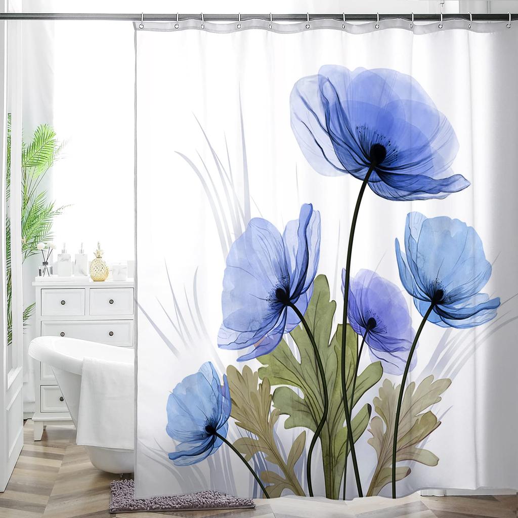 Bohemian Bathroom Curtain Colorful Creative Boho Floral Sunflowers Beautiful Bright Polyester Fabric Shower Curtain for Bathroom