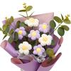 Crochet Flower Bouquet Already Made Mother's Day Decoration Woven Bouquet for Gift Thanksgiving Anniversary Mother's Day Desktop