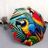 Parrot Paradise: Colorful Macaw & Parrot Umbrella - Durable Iron Frame,8-Rib Structure for All Seasons,Perfect for Home,Travel,and Outdoor A