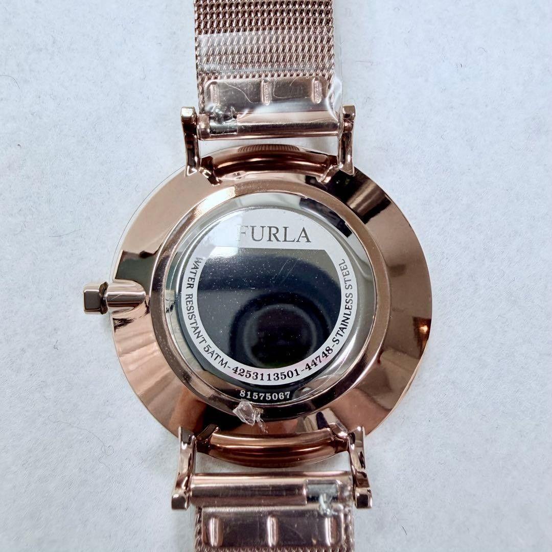Used FURLA Watch Quartz Rose Gold Butterfly